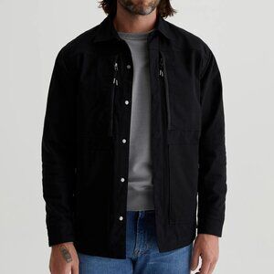 BNWT MEN'S AG ADRIANO GOLDSCHMIED KARSON JACKET BLACK US SIZE MEDIUM (M)